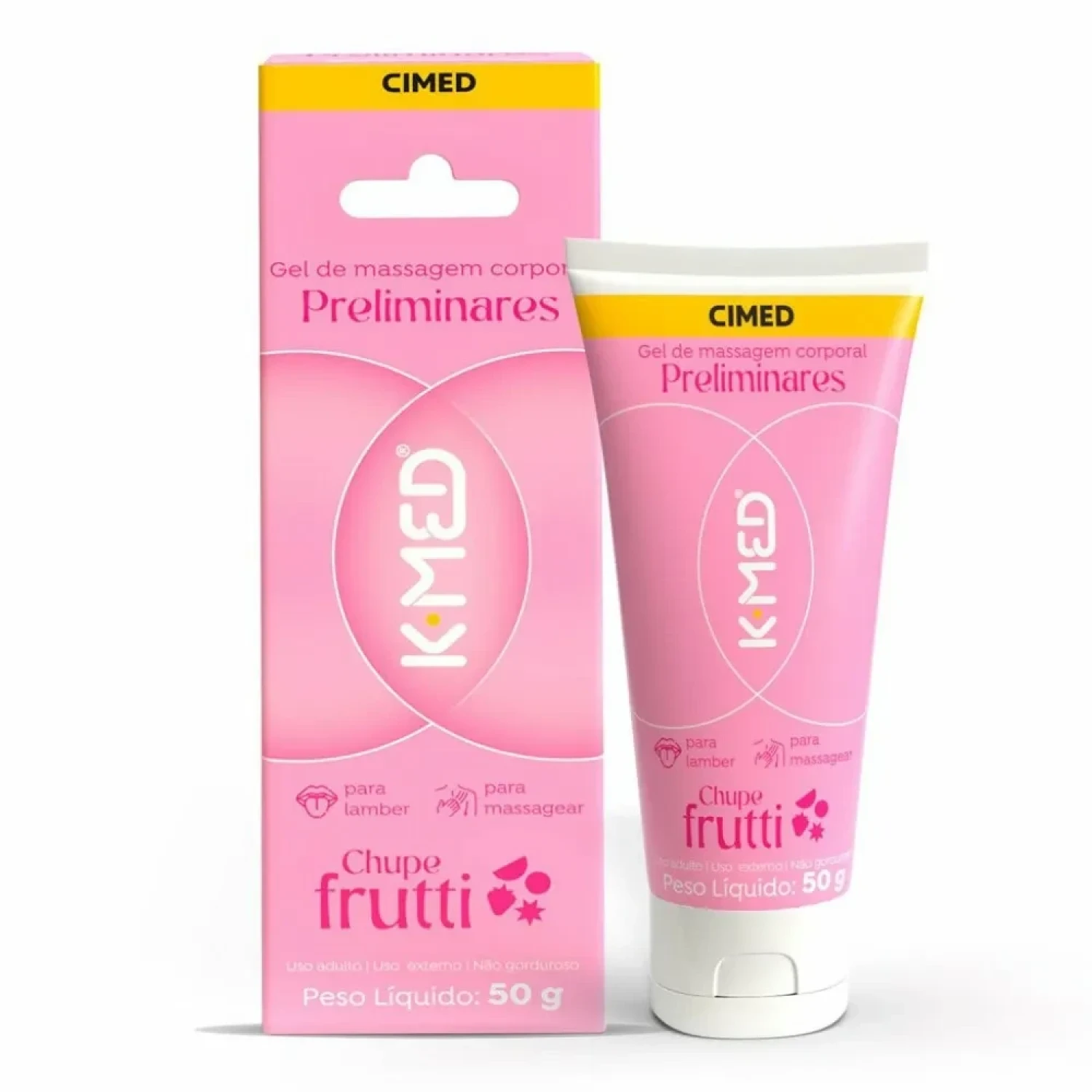 Gel de Massagem Corporal K-Med Preliminares Chupe Frutti 50g (1/1)