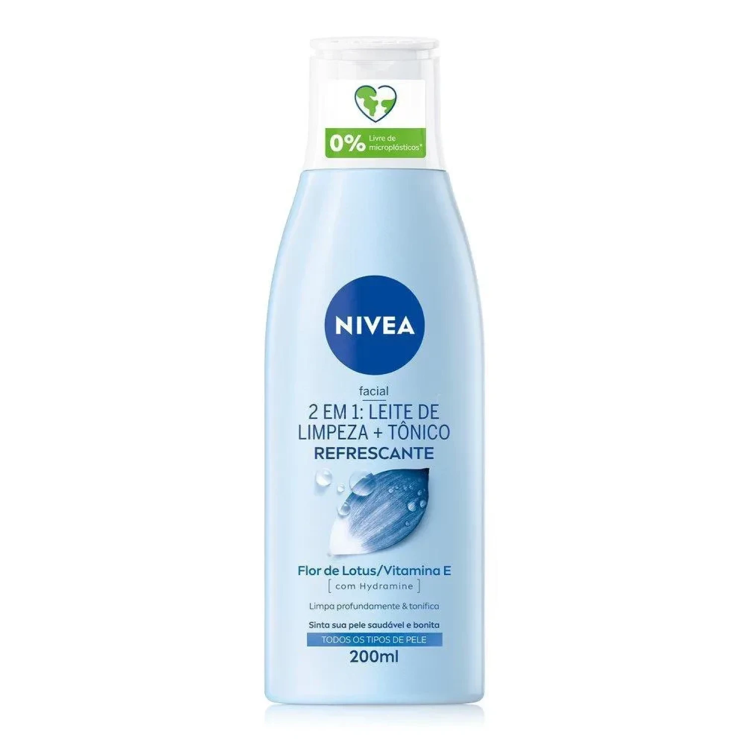 Leite de Limpeza e Tônico Facial Nivea 2 em 1 Refrescante 200ml (1/1)
