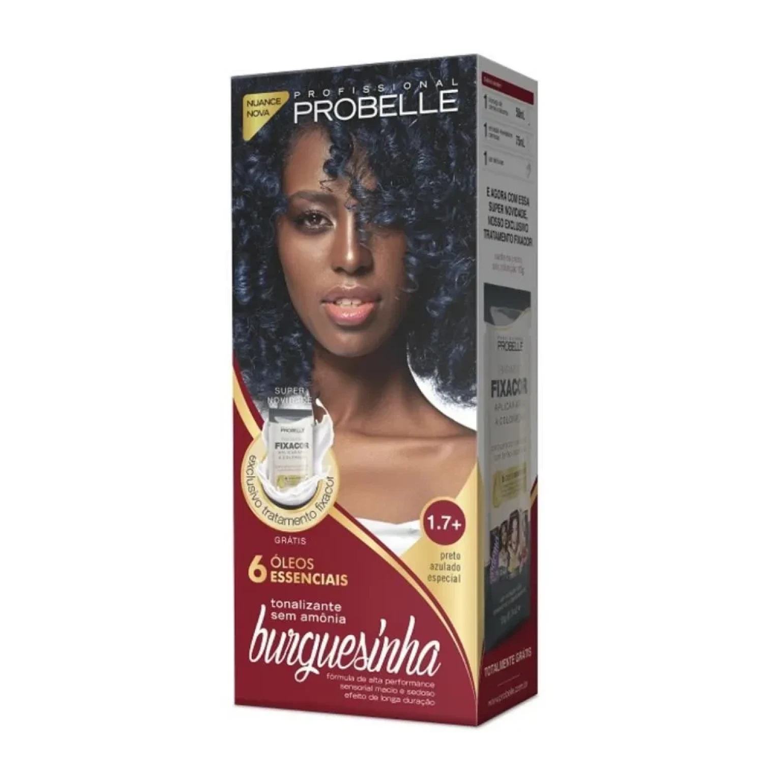 Tonalizante Probelle Burguesinha 1.7+ Preto Azulado Especial (1/1)