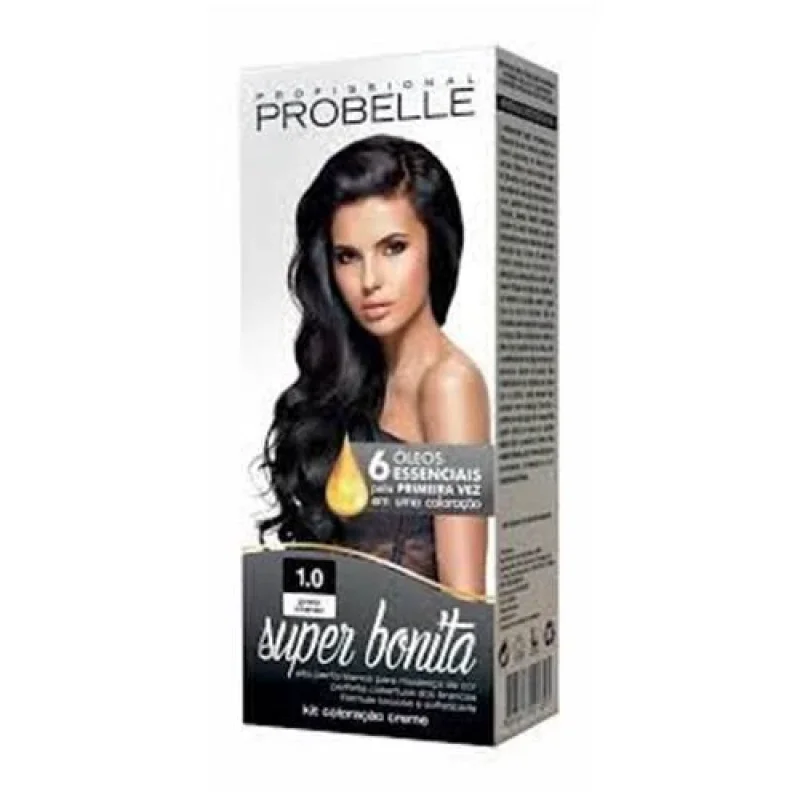 Probelle Super Bonita Tintura Profissional nº 1.01 Preto Carvão