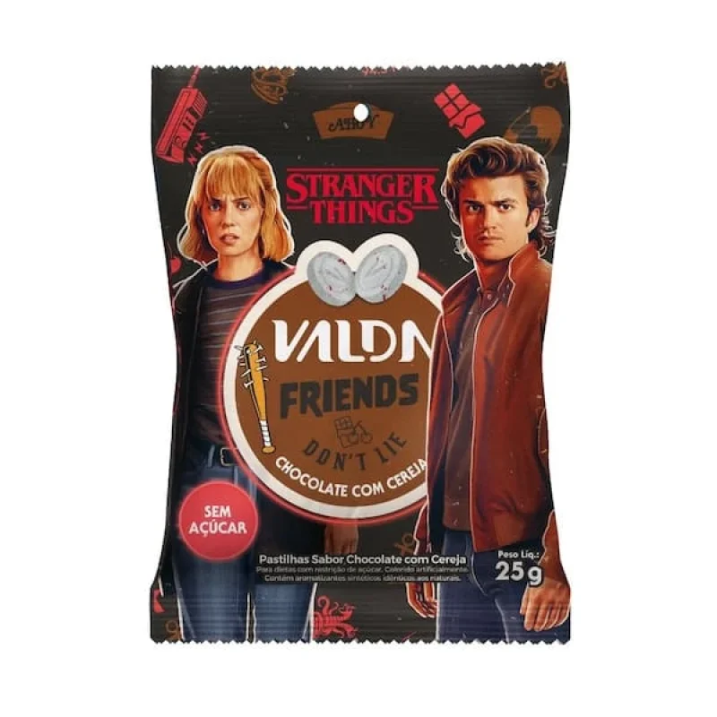 Pastilha Valda Friends Chocolate e Cereja 25g