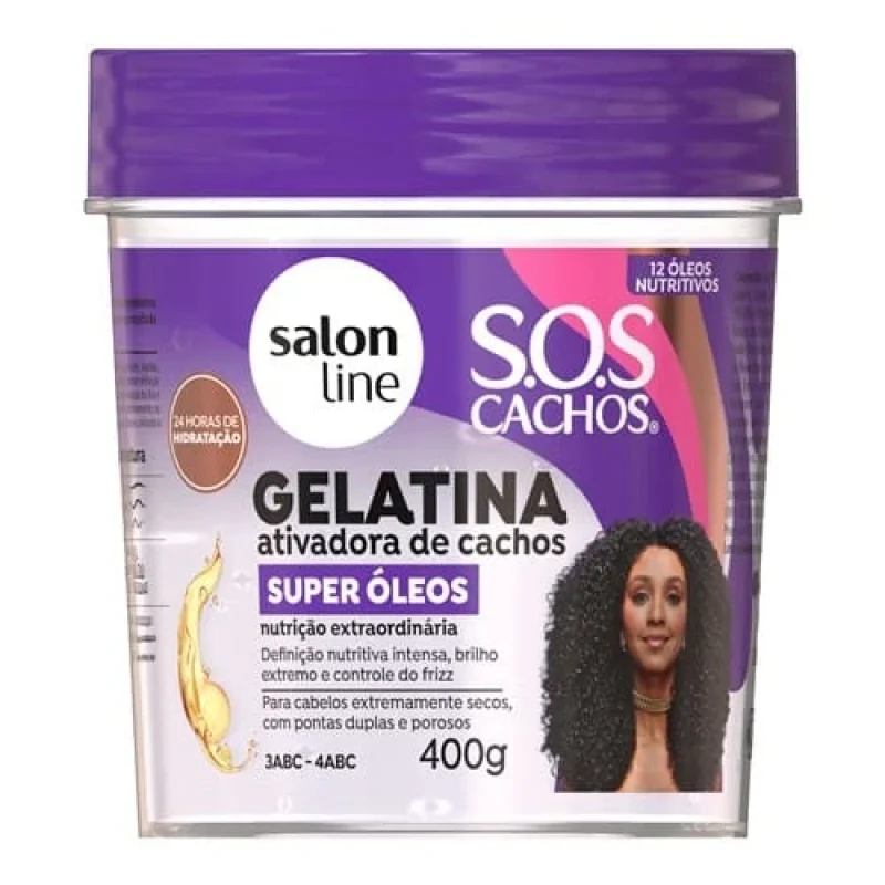 Gelatina Capilar Salon Line S.O.S Cachos Super Óleos 400g