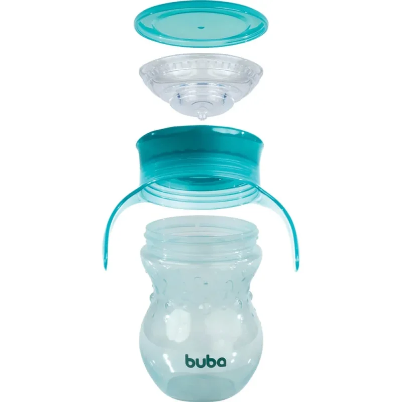 Copo de Treinamento Buba 360° com Alça 270ml Verde