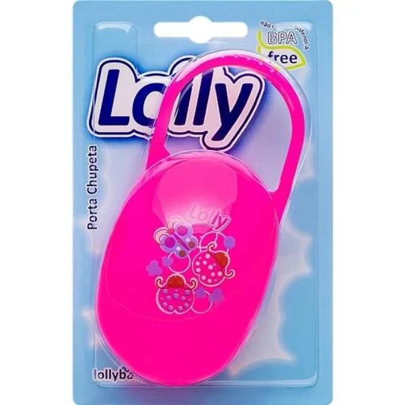 Porta Chupeta Lolly Zoo Rosa