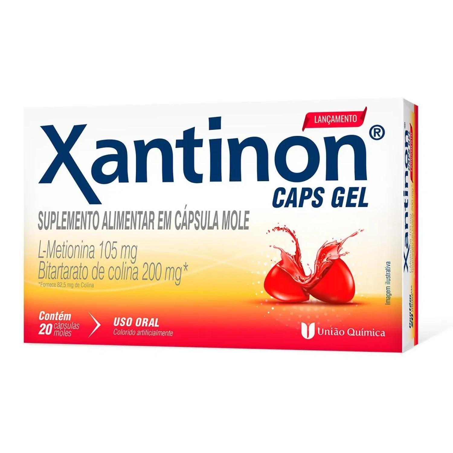 Xantinon Caps Gel, com 20 cápsulas moles (1/1)