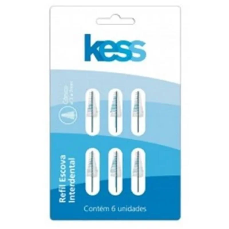 Refil Interdental Kess Cônico 3 a 7mm, com 6 unidades
