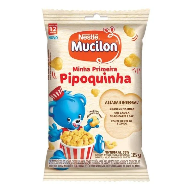 Snack Mucilon Minha Primeira Pipoquinha 35g