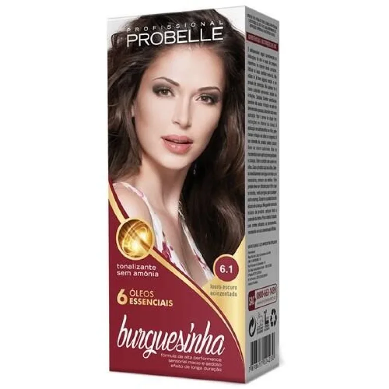 Tonalizante Probelle Burguesinha 6.1 Louro Escuro Acinzentado