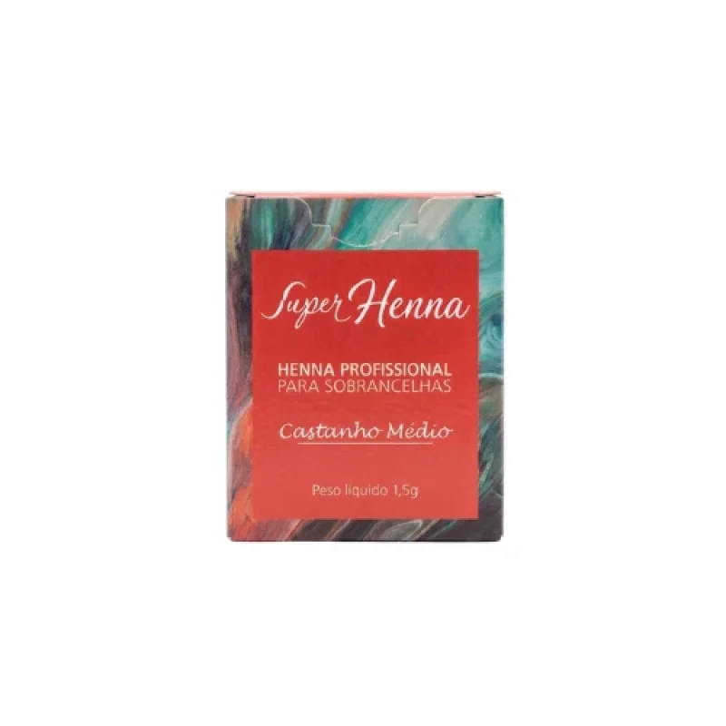 Henna Profissional para Sobrancelhas - 1,5g Castanho Médio