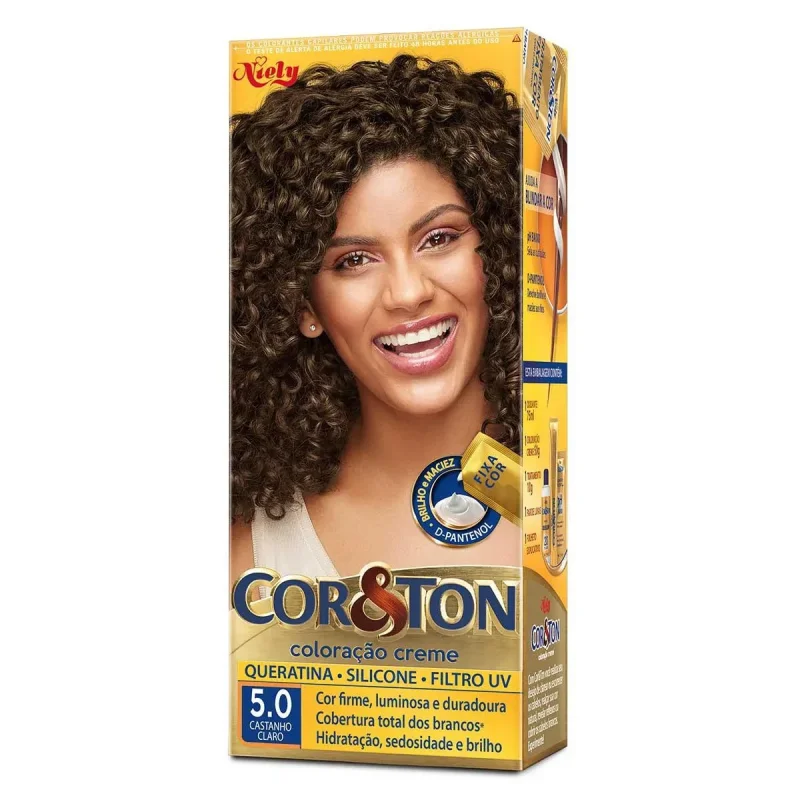 Tintura Niely Cor&Ton 5.0 Castanho Claro