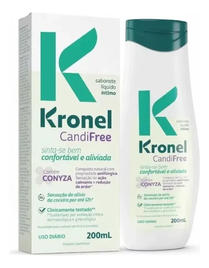Sabonete Líquido Íntimo Kronel CandiFree 200ml