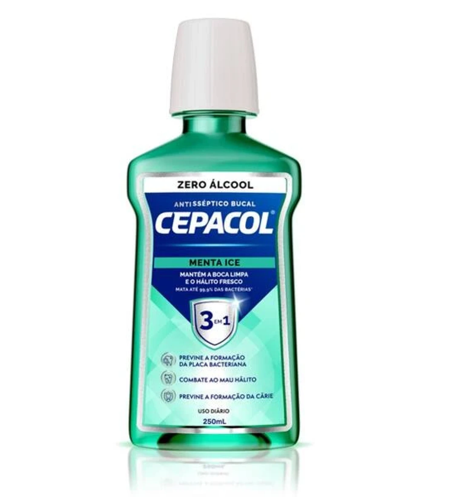 Enxaguante Bucal Cepacol 3 em 1 Menta Ice sem álcool 250ml (1/1)