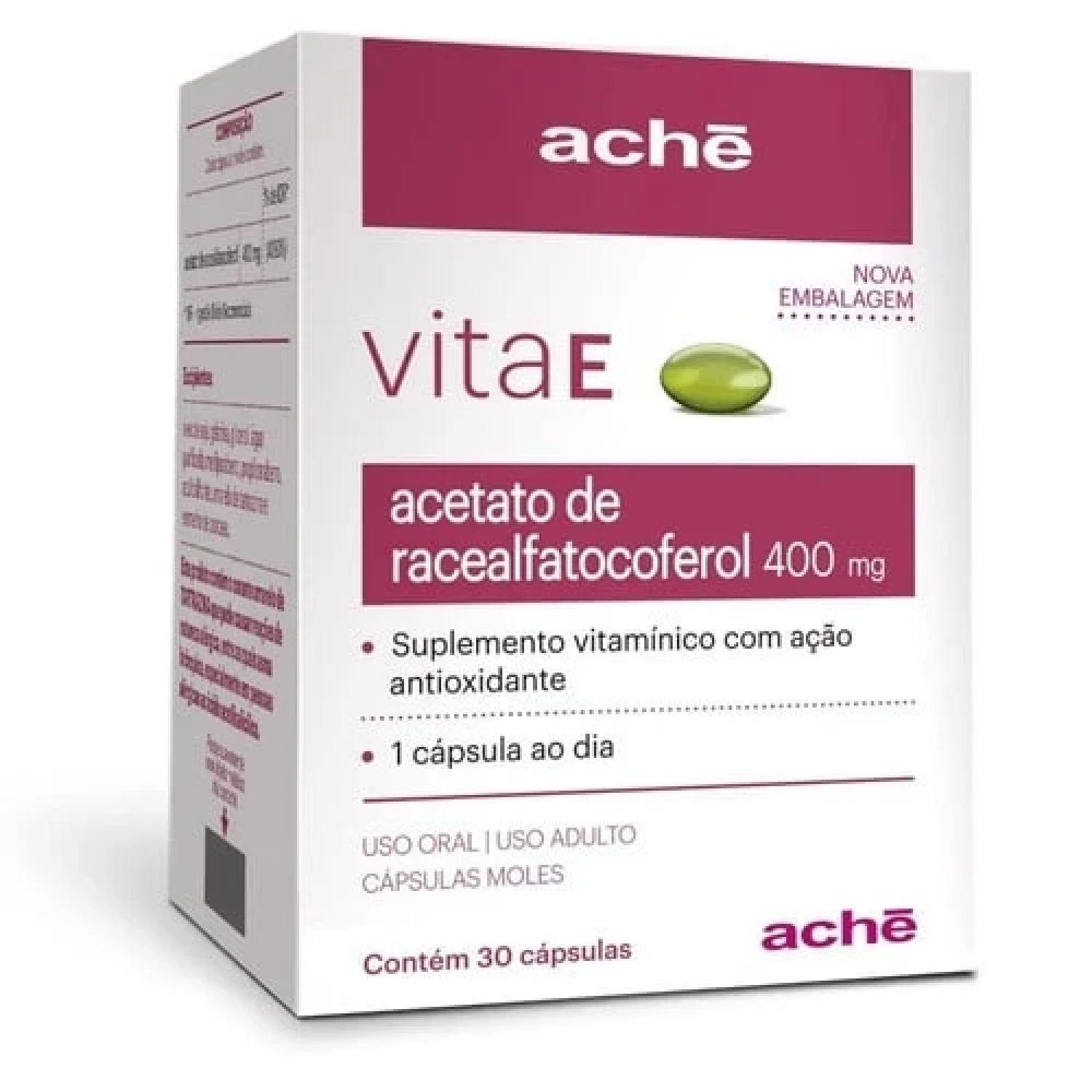Vita E 400mg Cápsulas Moles 30 Unidades (1/1)