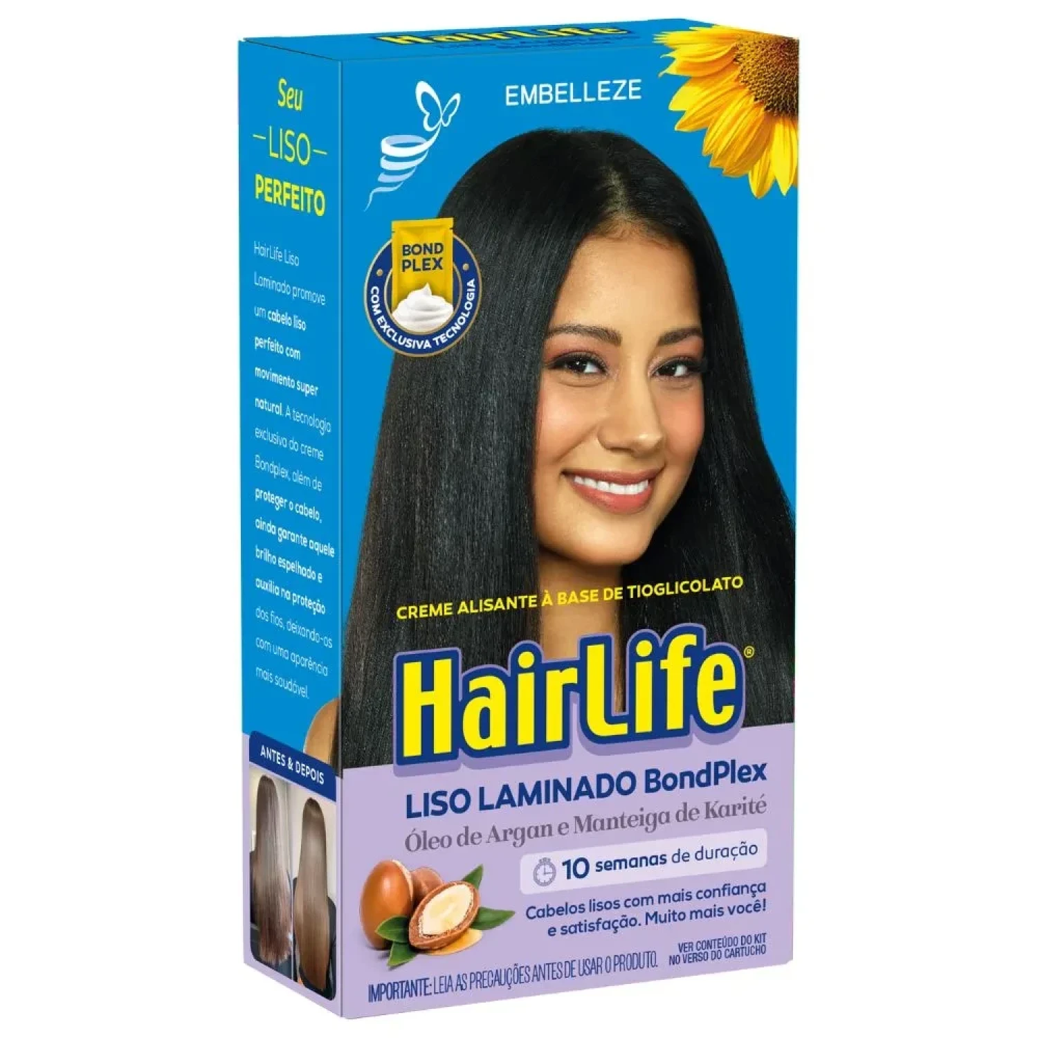 Creme Alisante HairLife Liso Laminado 180g (1/1)
