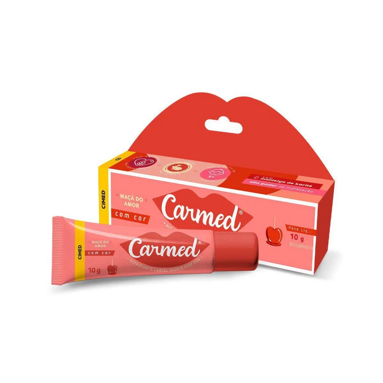 Hidratante Labial Carmed Maçã do Amor com Cor 10g (1/1)