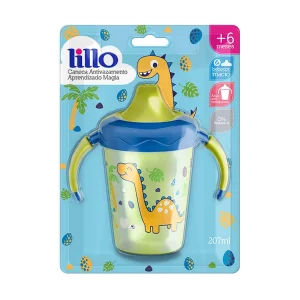 Caneca Antivazamento Lillo Magia 6+ meses, 207mL, azul