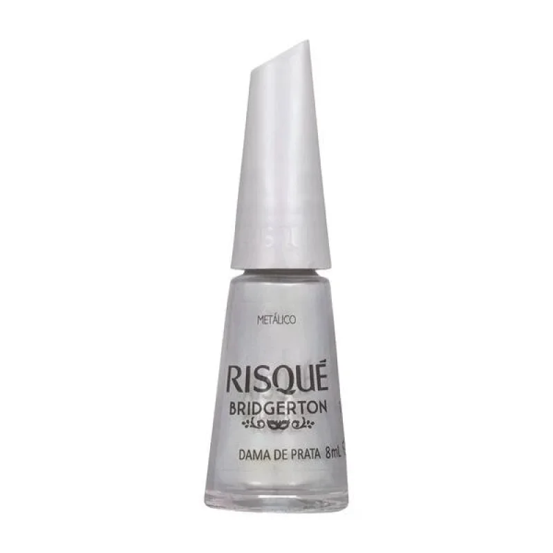 Esmalte Metálico Risqué Bridgerton Dama de Prata 8ml