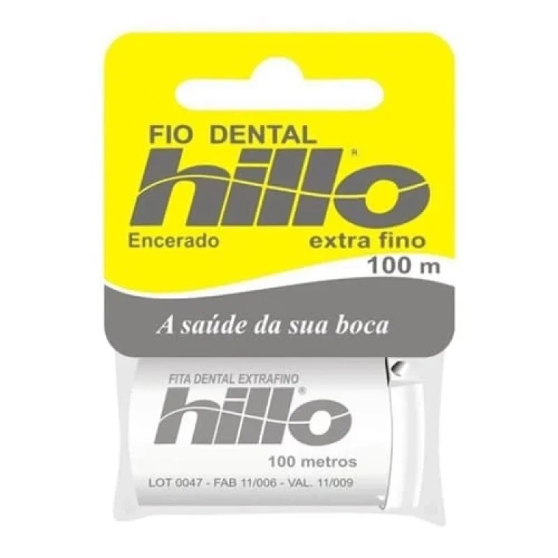 Fio Dental Hillo Extra Fino 100m