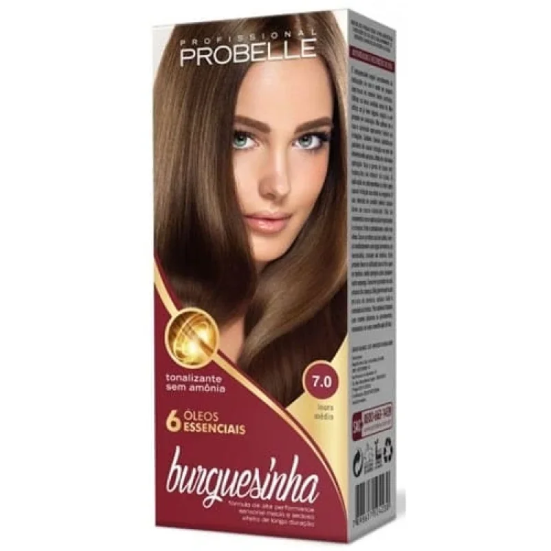 Tonalizante Probelle Burguesinha 7.0 Louro Médio