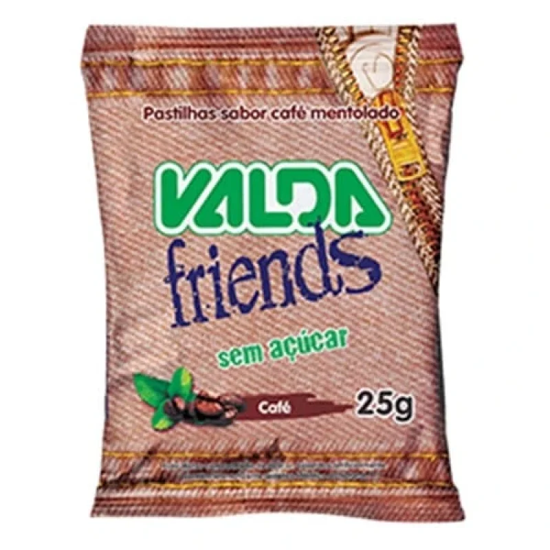 Pastilha Valda Friends Café Mentolado 25g