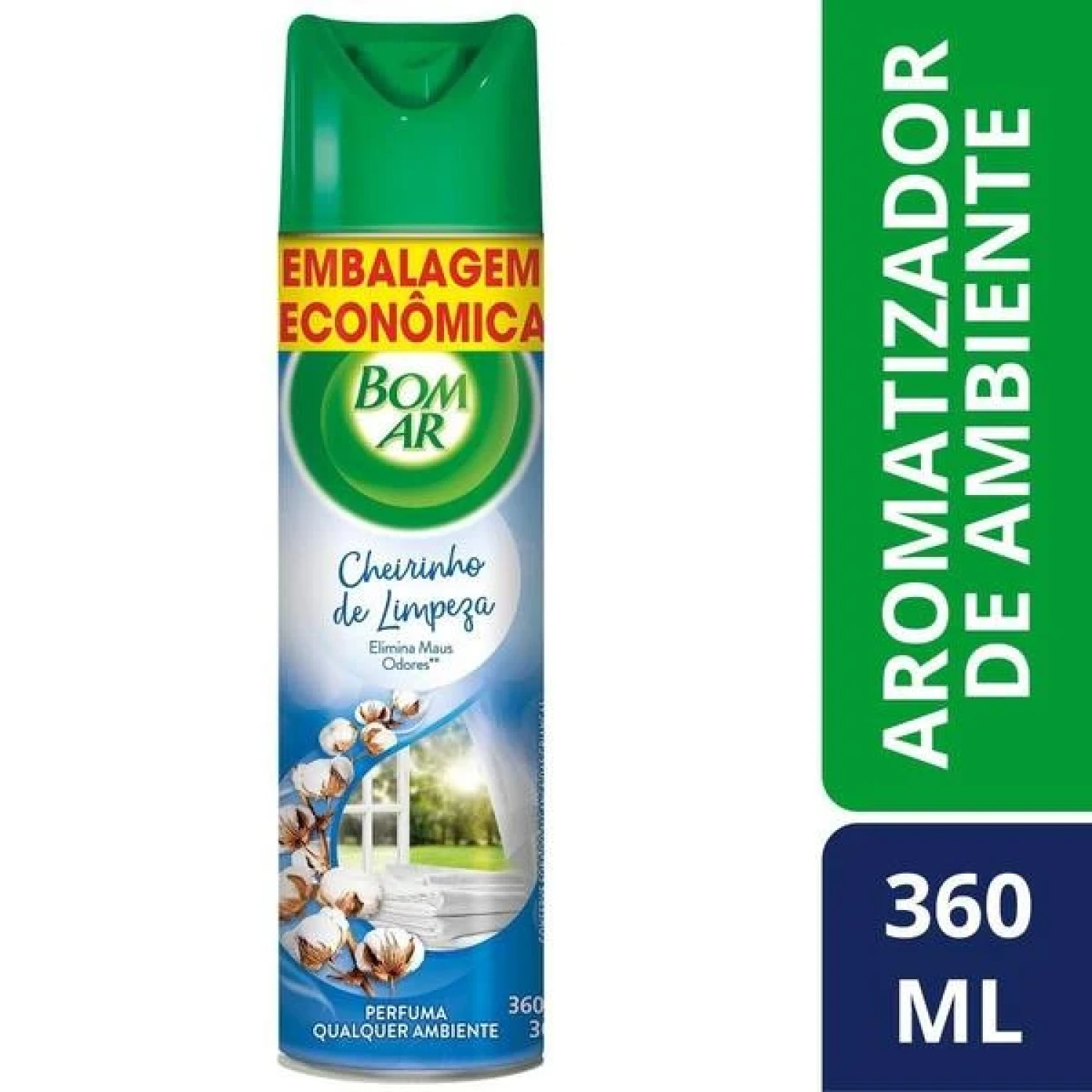 Aromatizante Aerossol Bom Ar Flor de Algodão 360ml (1/1)