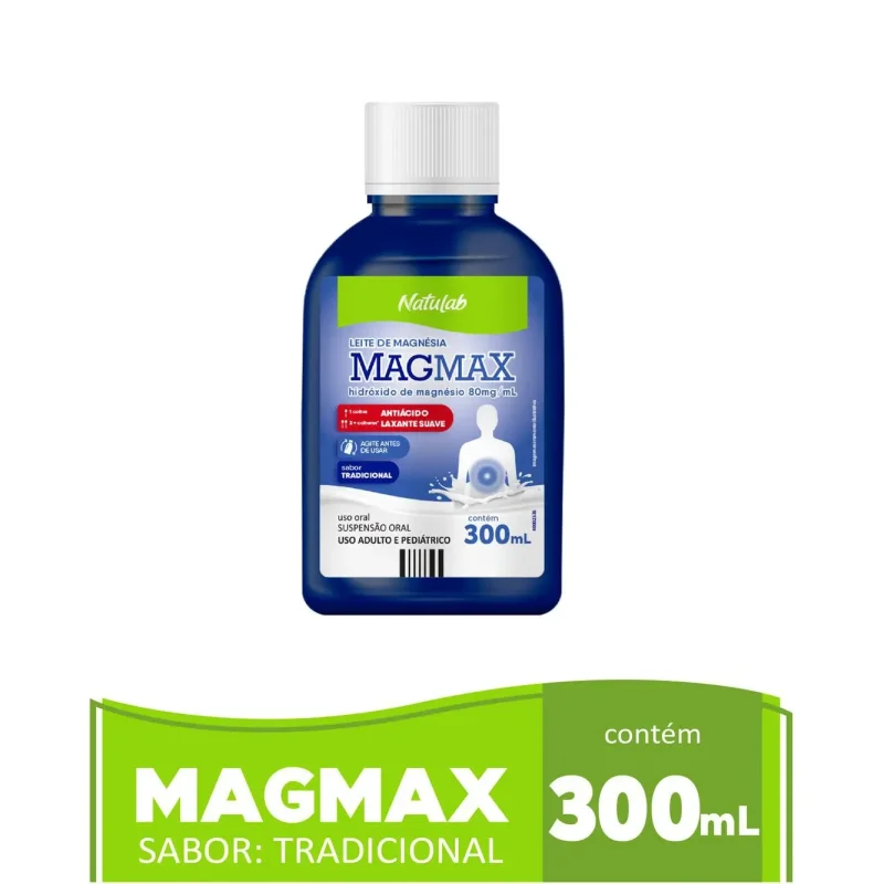 Leite de Magnésia Magmax Tradicional 300ml