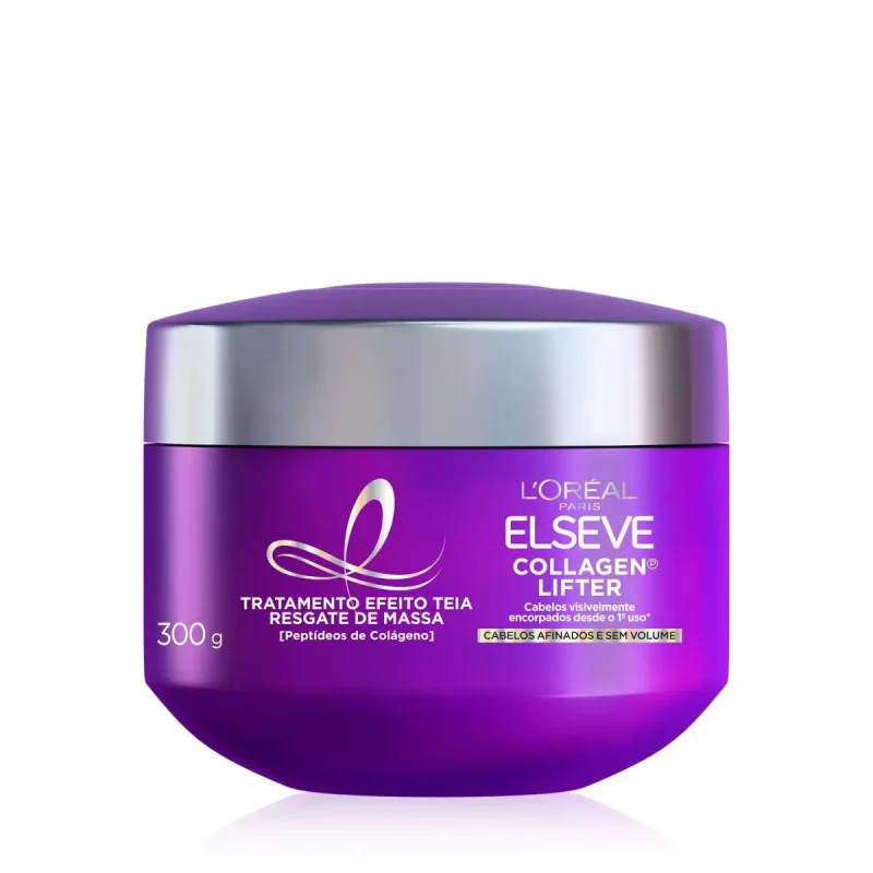 Máscara de Tratamento Elseve Collagen Lifter Efeito Teia Resgate de Massa 300g