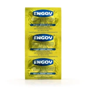 Engov 15mg + 150mg + 150mg + 50mg, com 6 comprimidos