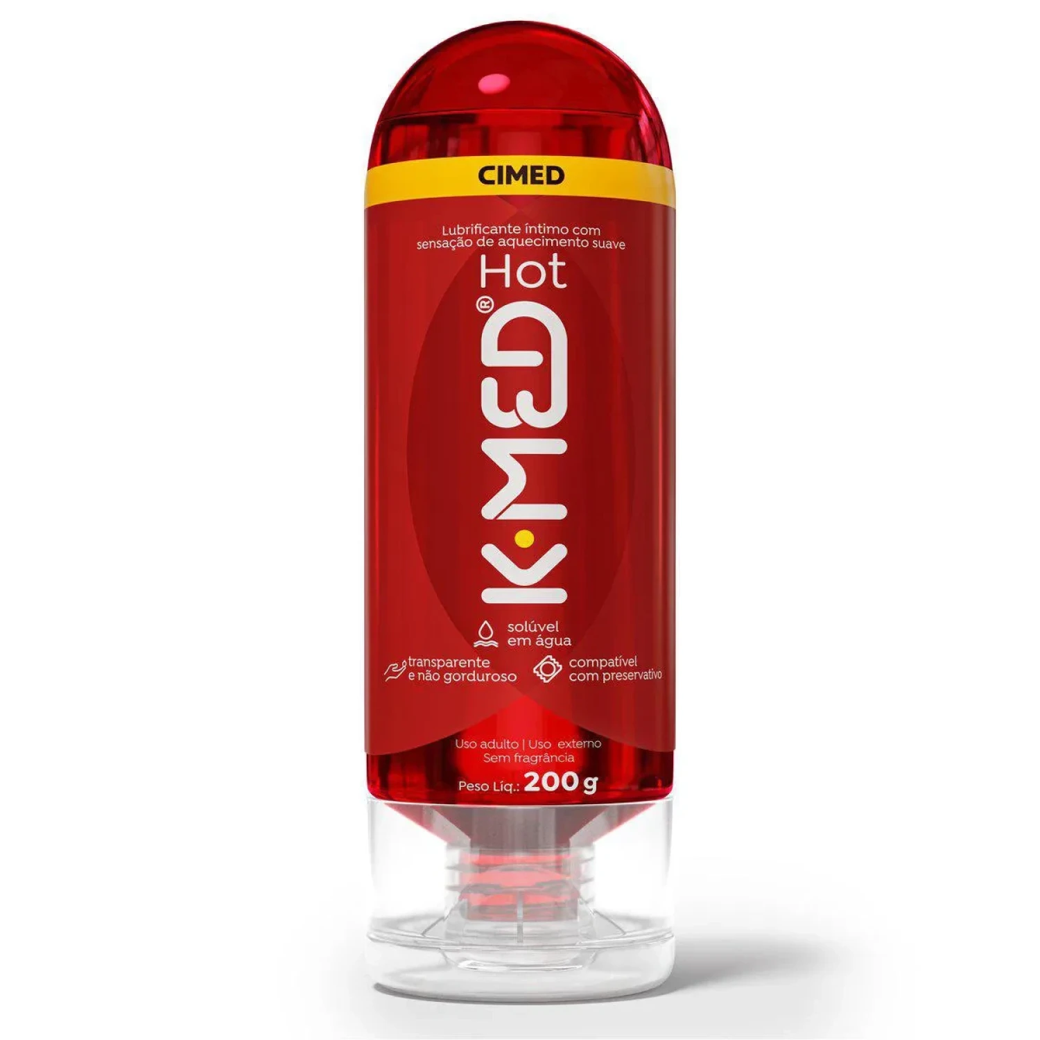 Gel Lubrificante Íntimo K-Med Hot 200g (1/1)