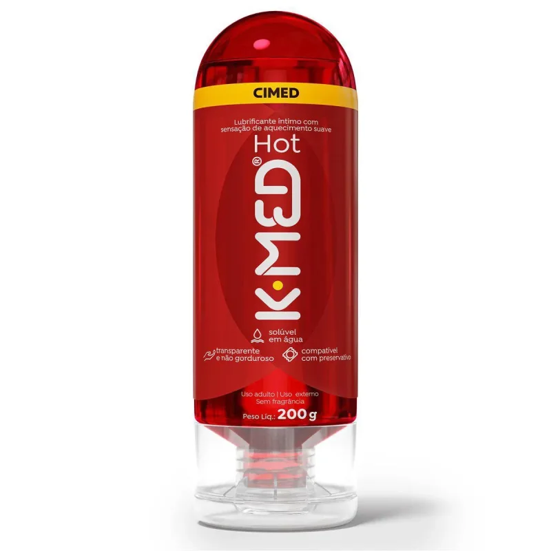 Gel Lubrificante Íntimo K-Med Hot 200g