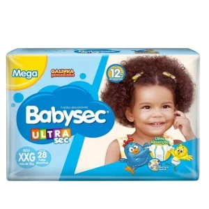 Fralda Babysec Ultra Sec Mega XXG, com 28 unidades
