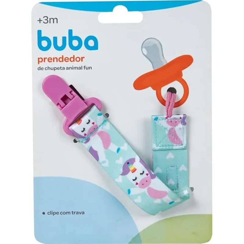 Prendedor de Chupeta de Unicórnio Buba