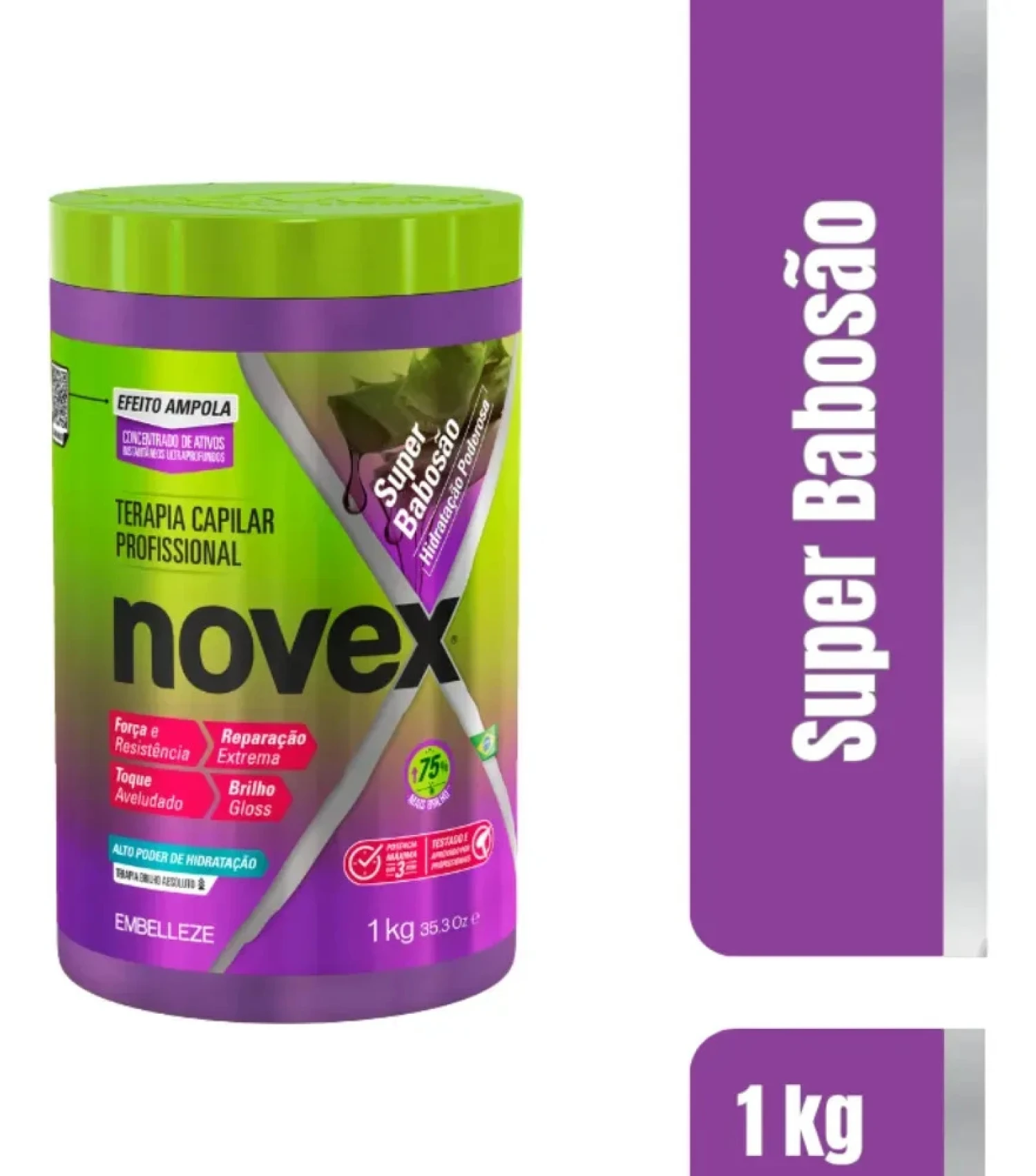 CREME DE TRATAMENTO NOVEX - 1kg super babosao (1/1)