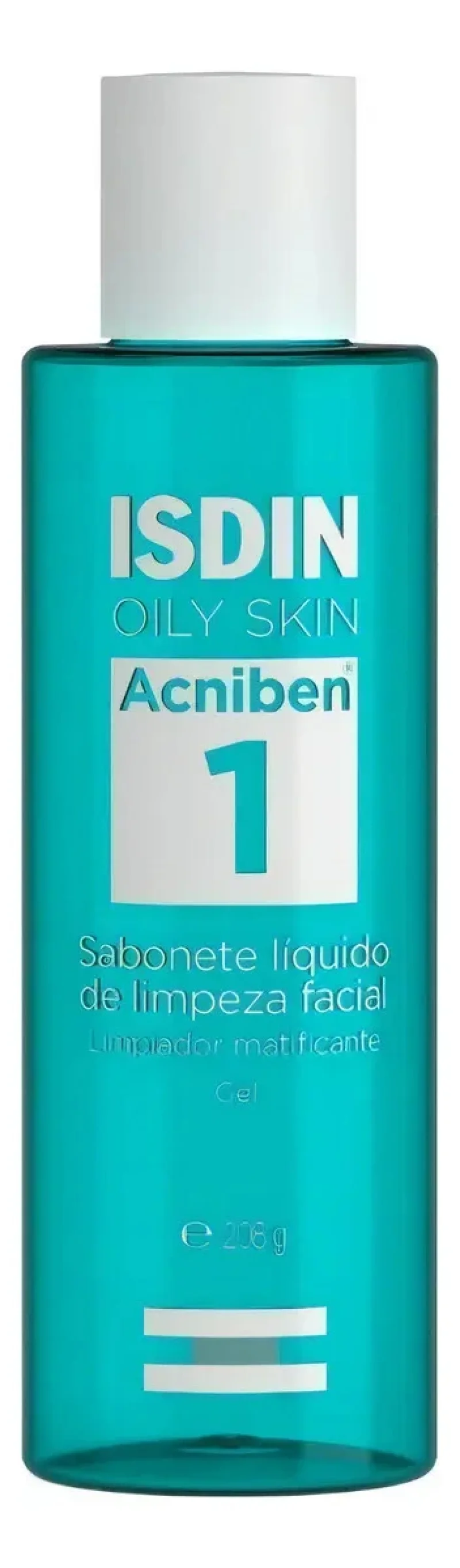 Sabonete Facial Isdin Oily Skin Acniben 1 - líquido com 208g