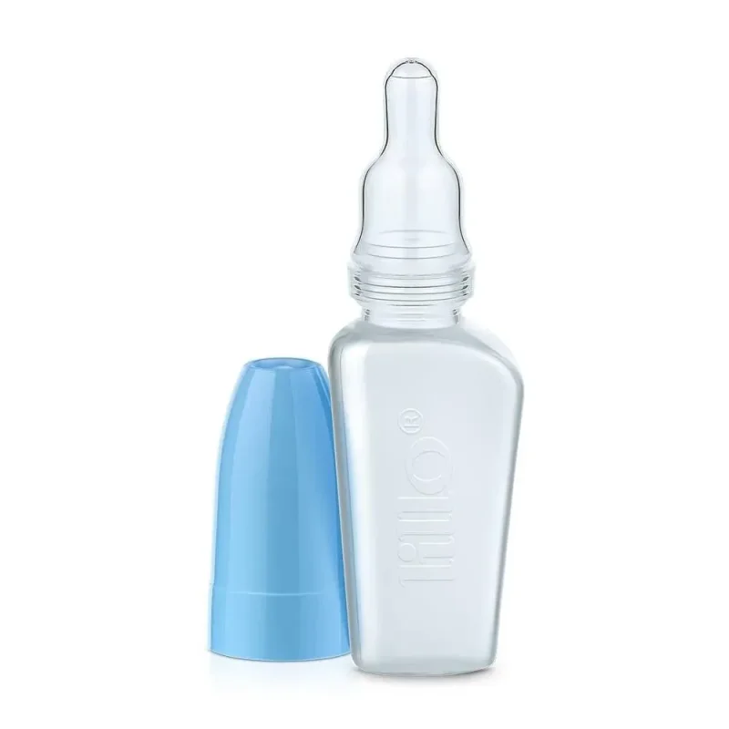 Mamadeira Lillo Miniform 0-3 meses com Bico de Silicone Azul 50Ml