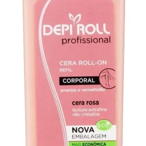 Refil Cera Depilatória DepiRoll rosa com 100g