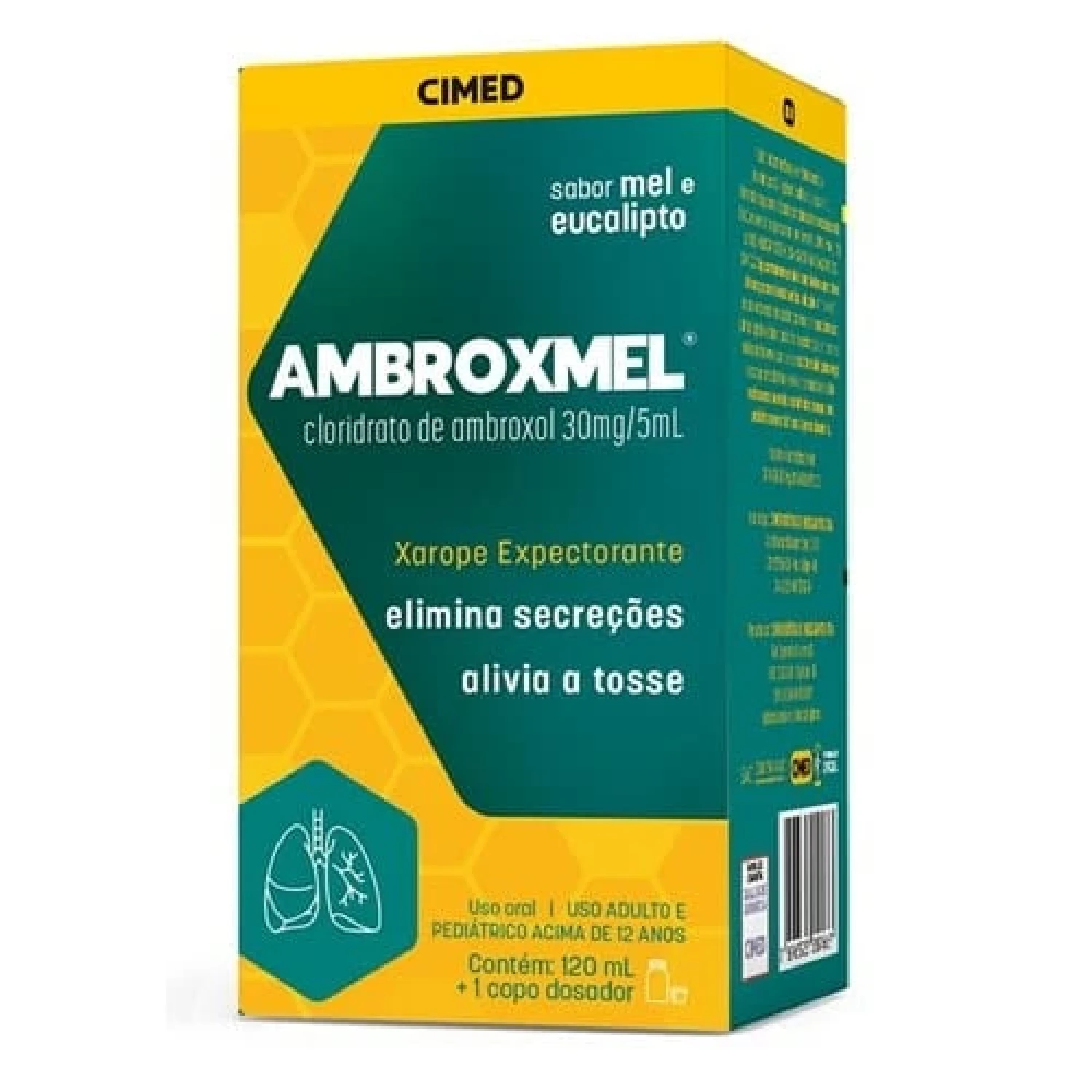 Ambroxmel 6mg/mL Xarope Adulto Mel Eucalipto 120ml (1/1)