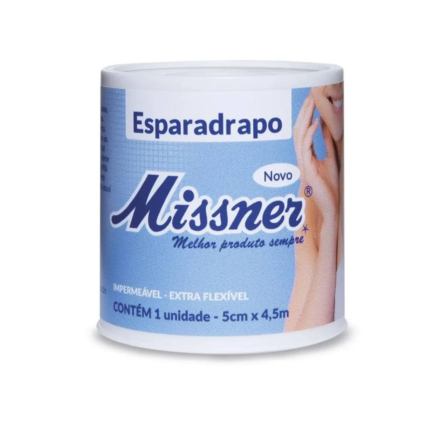 Esparadrapo Impermeável Missner Branco 5cm x 4,5m (1/1)