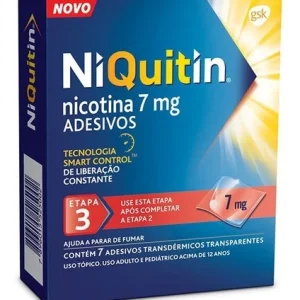 NiQuitin Adesivo 7mg Etapa 3 7 Adesivos