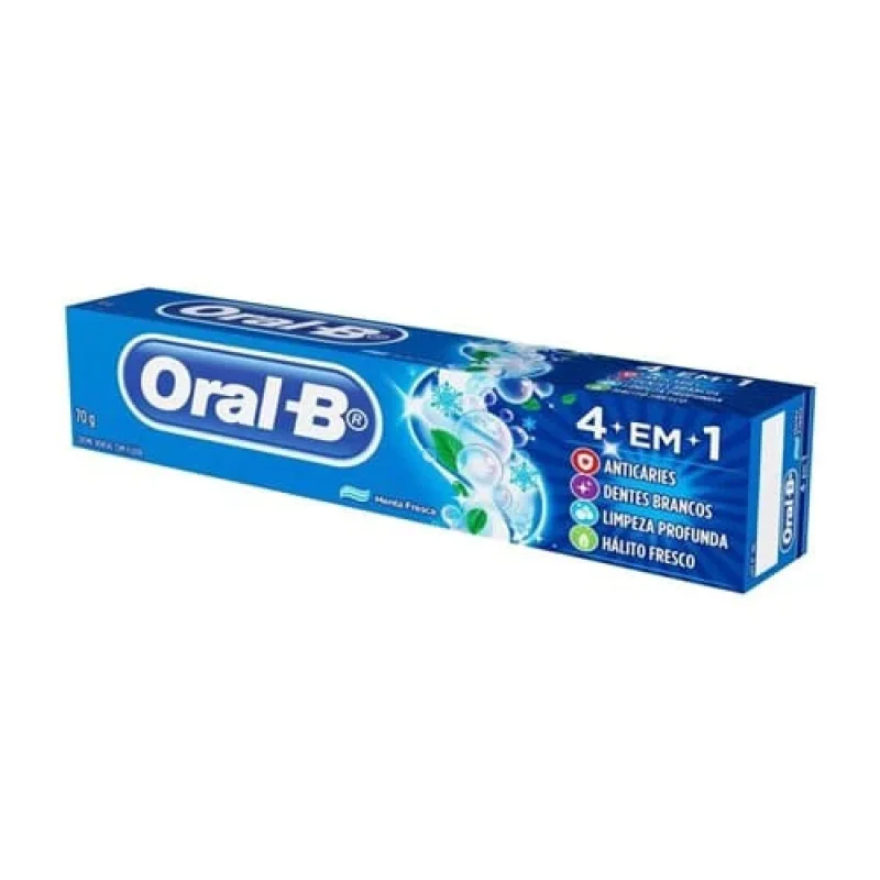 Creme Dental Oral-B 4 em 1 Menta 70g