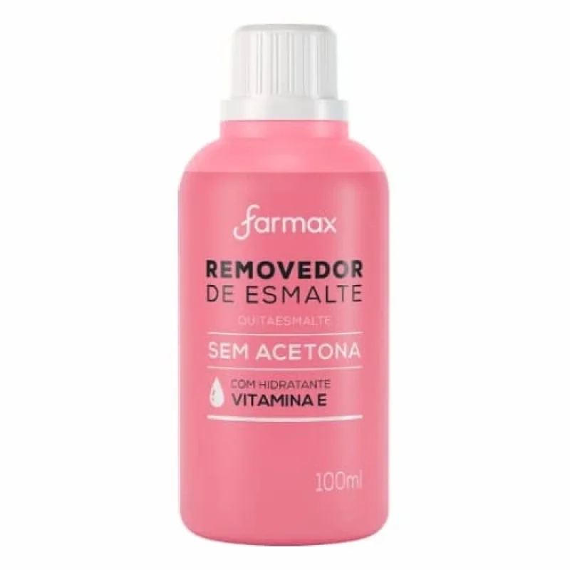 Removedor de Esmalte Farmax sem Acetona Vitamina E 100ml