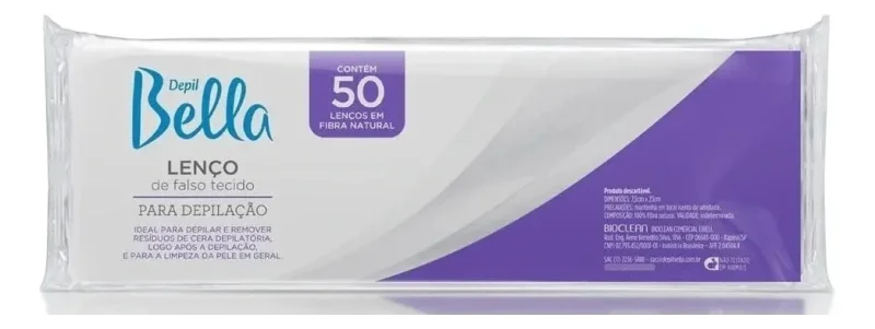 Lenço de Depilação Depil Bella Gran Style pacote com 50 unidades