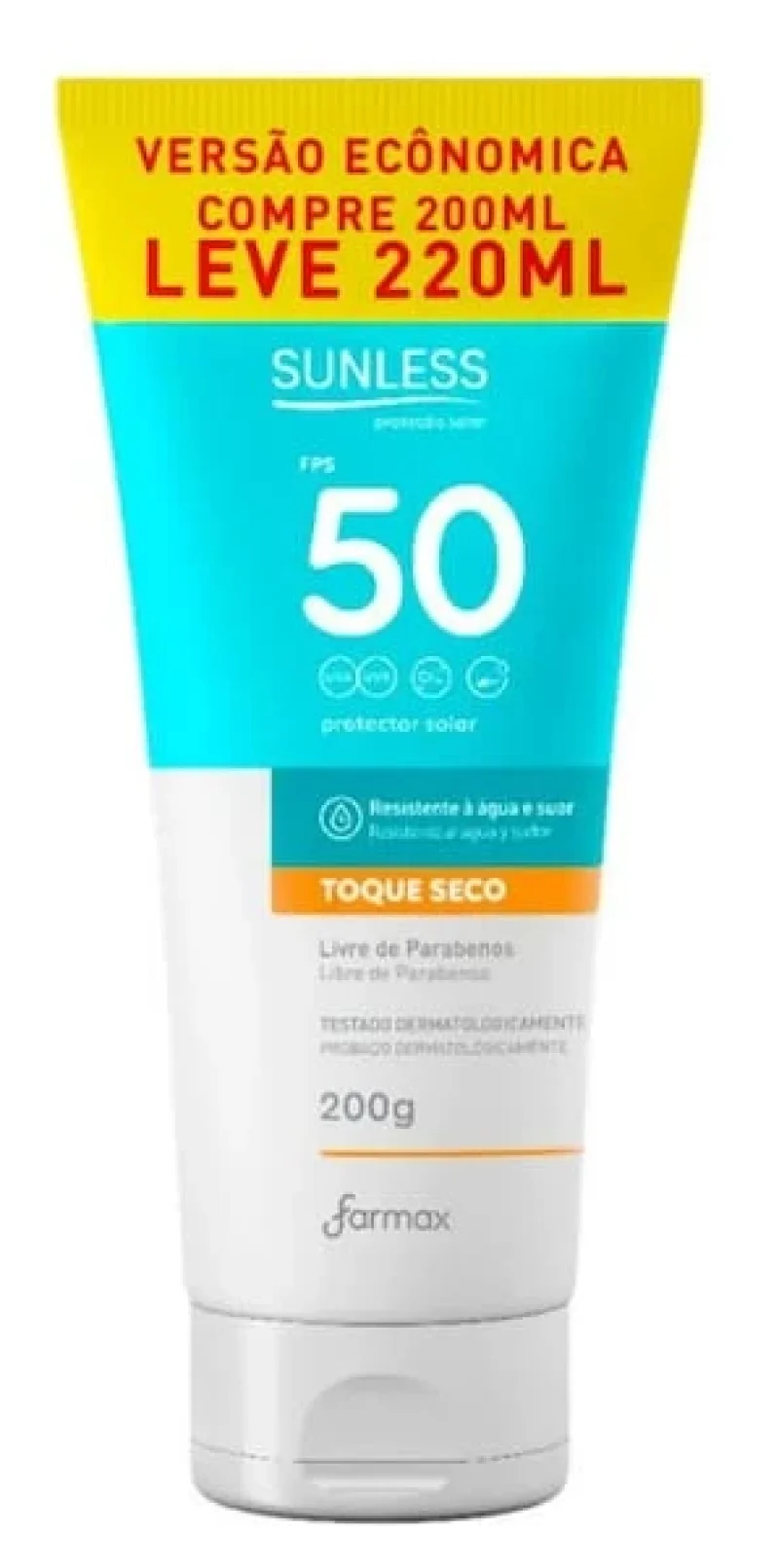 Protetor Solar Corporal Sunless Toque Seco FPS 50 220g