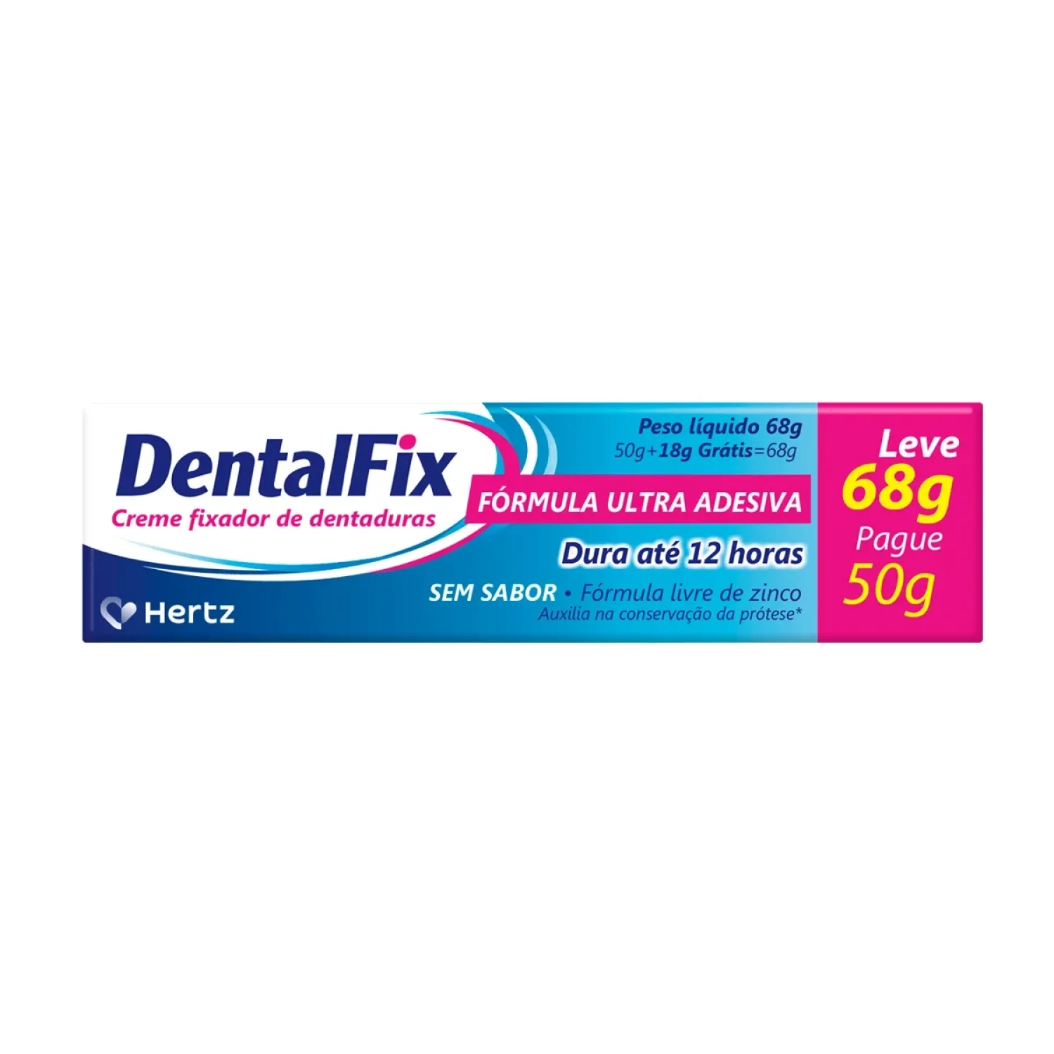 Creme Fixador de Dentadura Dentalfix sem Sabor 68g (1/1)
