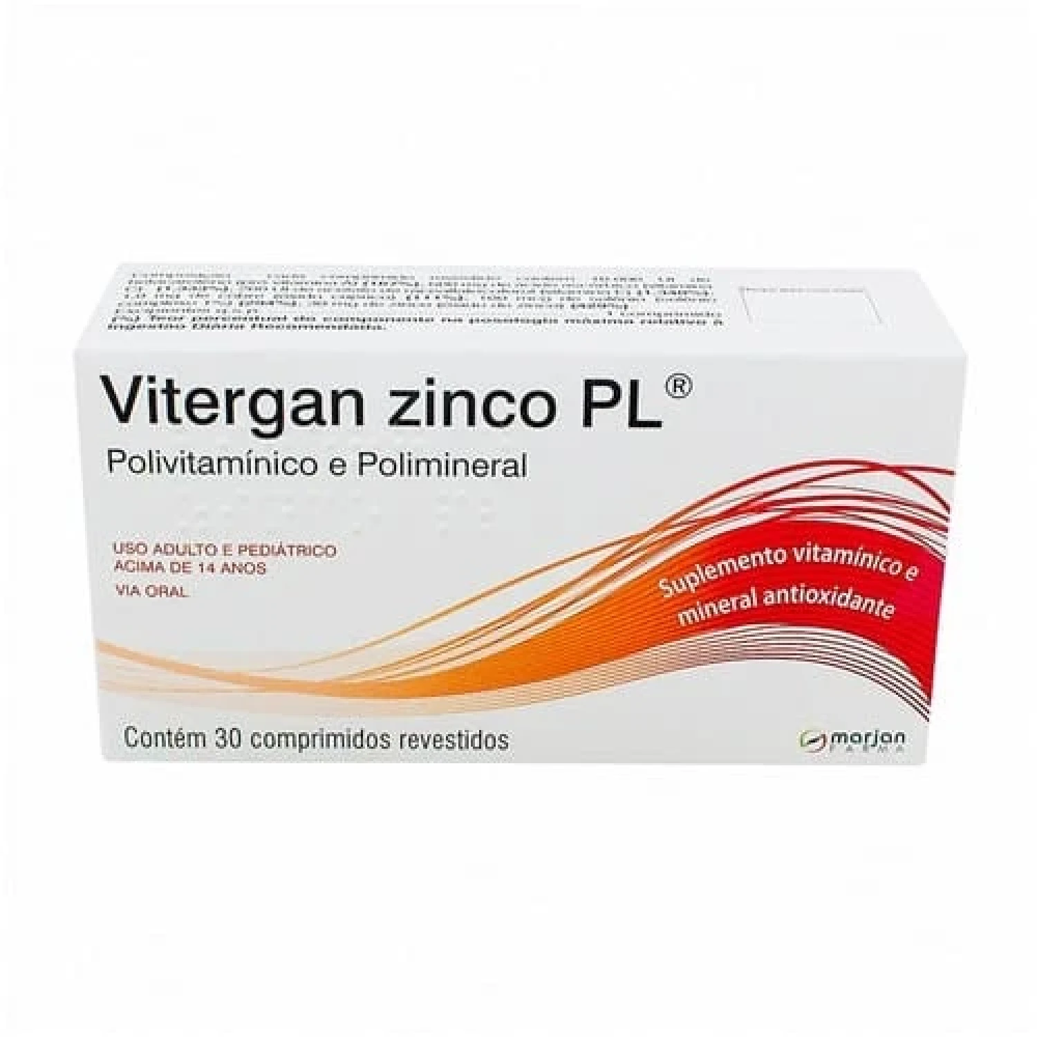 Vitergan Zinco PL 30 Comprimidos Revestidos (1/1)