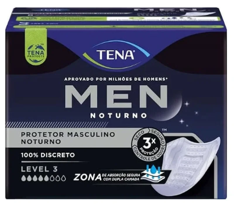 Tena Men Protetor Noturno Nível 3 8 Unidades