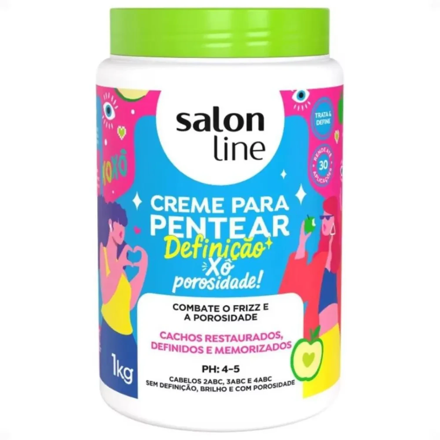 Creme para Pentear Salon Line Definição Xô Porosidade 1kg (1/1)