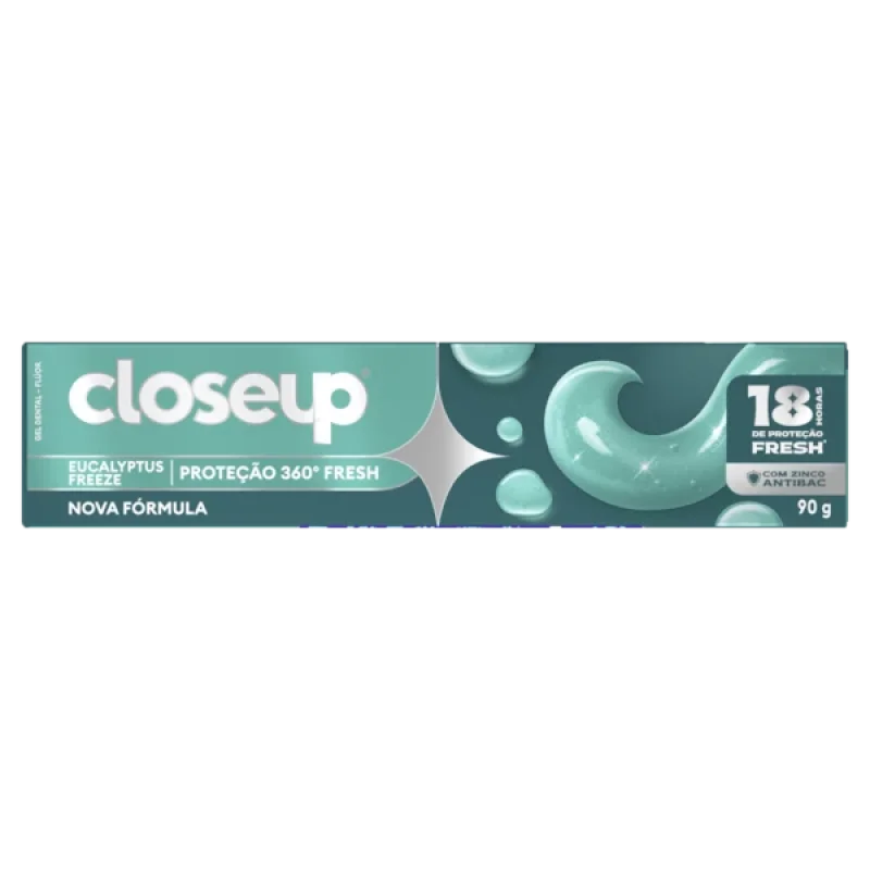 Gel Dental Closeup Proteção 360° Fresh Eucalyptus Freeze 90g