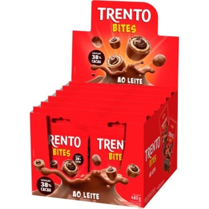 Chocolate Trento Bites Avelã 38% Cacau 40g