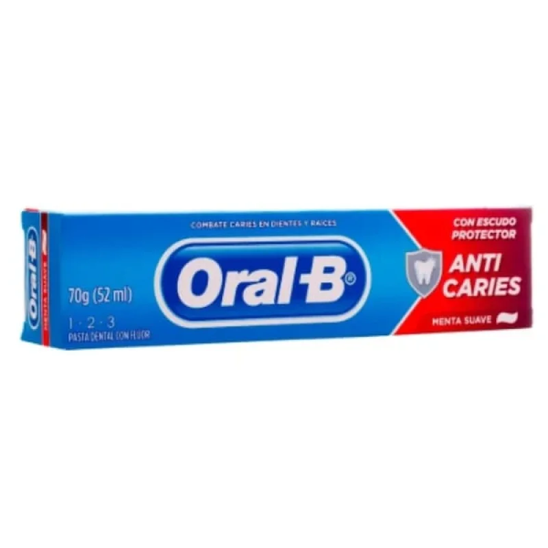 Creme Dental Oral-B 123 Menta Suave 70g